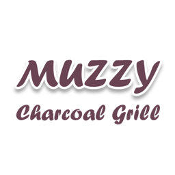 Muzzy Charcoal Grill logo.